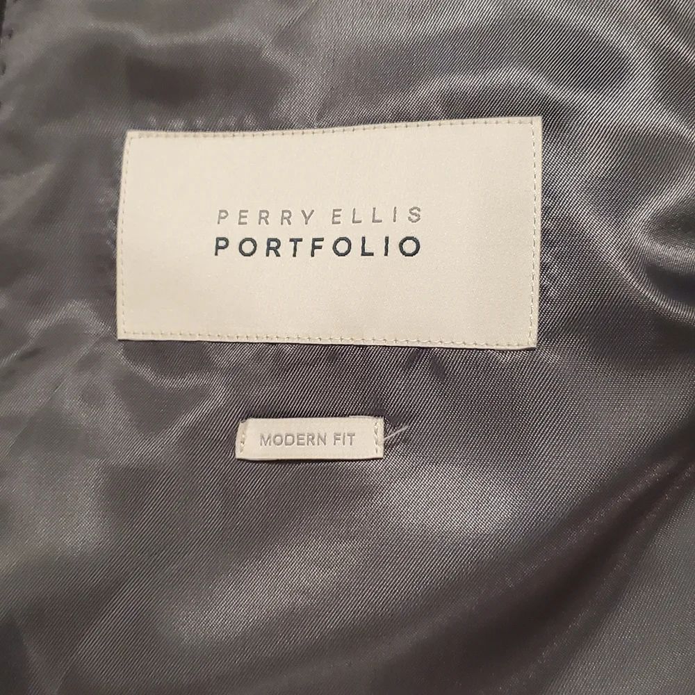 Perry Ellis Charcoal Men's Suit Jacket - Picture 6 of 15